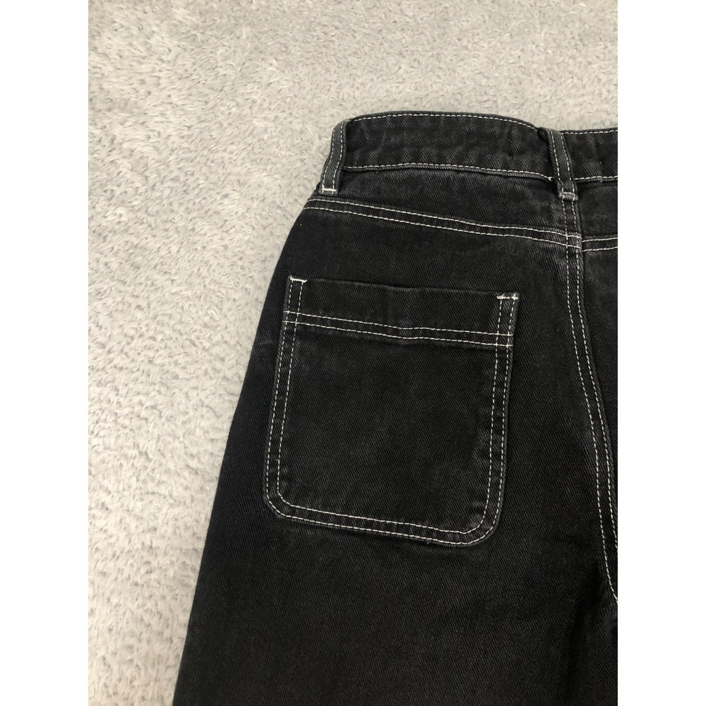 Empyre Jeans Womens 0 (25x29.5) Black Y2K Straight - Picture 7 of 16
